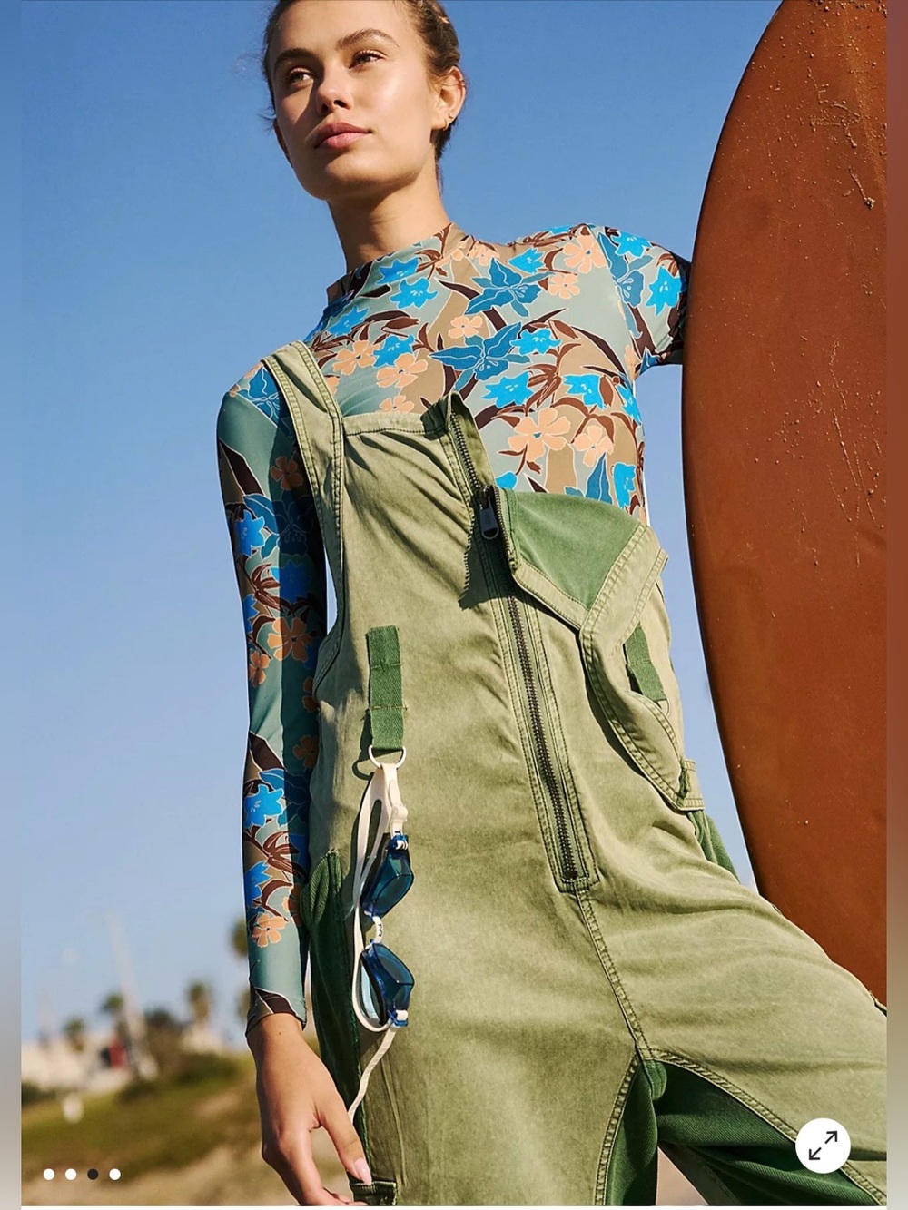 Free people movement fast track onesie in sage